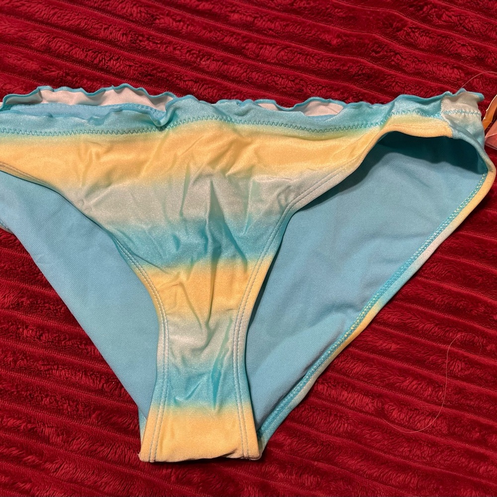 NWT Blue and Yellow Bikini Bottom